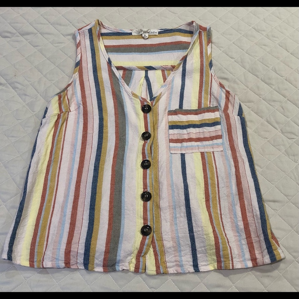 Cute tank striped  too